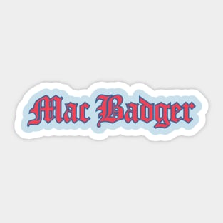 Mac Badger Sticker